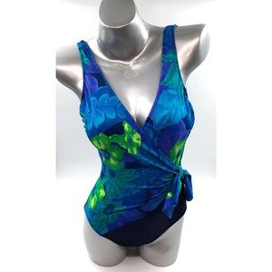 VTG 90s Basic Editions Swimsuit 9 / 10 Floral